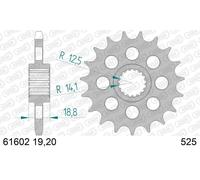 AFAM 61602-20 Piñón para cadena