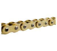 AFAM Cadena motocross 520 MX6 118 ESLABONES, ABIERTA CON CLIP DORADO