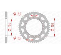 AFAM 16204-50 Rueda dentada para cadena