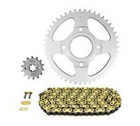 AFAM Kit cadena compatible con Brixton 125 BX 2018+2020 428 14x47 (diámetro corona 58-90-10.5) (demultiplicación origen)