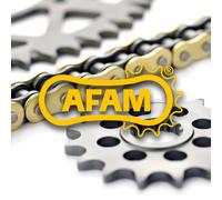 AFAM Kit de cadena 525XHR3 17/40 superreforzado - corona estándar, negro