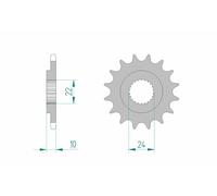 AFAM Piñón de acero estándar 61301 - 520