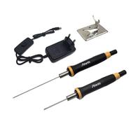 Afantti Cortador de Espuma Eléctrico Pluma Cortadora de Alambre Caliente | Temperatura Másalta | 2 Aguja | Mango Térmico Aislante | para Láminas de Poliestireno Herramienta de Corte