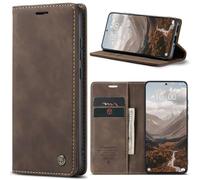 AFARER Brieftasche Handyhülle für Xiaomi 15 Ultra Premium Leder Tasche stoßfest Schutzhülle Klappbar Hülle Magnet mit Kartenfächer Kompatibel mit Xiaomi 15 Ultra 6.73"-Kaffee