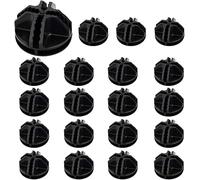 AFASOES 20 Pcs Conector de Cubo de Rejilla de Alambre Plástico Conectores de Plástico para Estantería de Armario Cubo de Almacenamiento Estantería de Almacenamiento Armario Organizador (Negro)