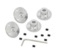 AFASOES 4 Pcs Acoplamiento de Brida M8 para Motor RC, Accesorios de Eje para Motores de Modelo RC, Bricolaje + 1X Llave Hexagonal + 8X Tornillos