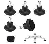 AFASOES 5 Pcs Patas Fijas para Silla de Oficina Patas de Silla Gamer 11mm Base Silla Gaming Patas Silla Gamer Patas Silla Escritorio 35mm Topes de Silla Oficina Pies Fijos para Cambiar Ruedas Silla