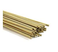 AFASOES 50 Pcs Varilla de Laton para Soldar 1.6mm x 250 mm Varilla Redonda Soldadura Barras de Soldar Varilla Soldar Cobre Barras Varilla para Proyectos de Bricolaje RC Modelo