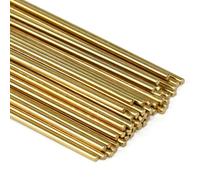 AFASOES 50 Pcs Varilla de Laton para Soldar 2mm x 250 mm Varilla Redonda Soldadura Barras de Soldar Varilla Soldar Cobre Barras Varilla para Proyectos de Bricolaje RC Modelo
