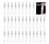 AFASOES 50 PZ Botella Plastico Spray 5ml Mini Botellas de Perfume Frascos Pulverizadores Perfume Botella Spray Pequeño Rellenable 5ml Pulverizador Plastico Botellitas Tarros Spray para Perfume Alcohol