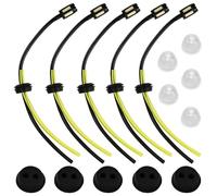 AFASOES 5Pcs Filtro Gasolina Desbrozadora Tubo Gasolina Tubo Carburador Desbrozadora Manguera Gasolina Universal con 5Pcs Carburador para Desbrozadora Cortadoras Cortacésped, 5.5 mm (OD), 2.8 mm (ID)