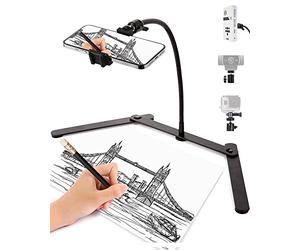 AFAXINRIE Trípode Ajustable para teléfono, Soporte de teléfono para filmar, Soporte de teléfono Superior, trípode de Mesa para decoración de Galletas y enseñanza en línea transmisión en Vivo y Dibujo