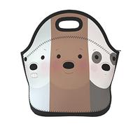 AFBQOPL Bolsas de almuerzo We Bare Anime Bears, bolsa de almuerzo aislada, reutilizable, portátil, para exteriores, oficina, picnic, 11 x 11.4 x 5.5 pulgadas