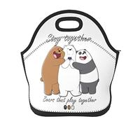 AFBQOPL Bolsas de almuerzo We Bare Anime Bears, bolsa de almuerzo aislada, reutilizable, portátil, para exteriores, oficina, picnic, 11 x 11.4 x 5.5 pulgadas