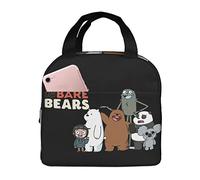 AFBQOPL Bolsas de almuerzo We Bare Anime Bears, bolsa de almuerzo aislada, reutilizable, portátil, para exteriores, oficina, picnic, 8.5 x 8 x 5 pulgadas