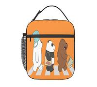 AFBQOPL Bolsas de almuerzo We Bare Anime Bears, bolsa de almuerzo aislada, reutilizable, portátil, para exteriores, oficina, picnic, 10 x 4 x 8 pulgadas