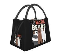 AFBQOPL Bolsas de almuerzo We Bare Anime Bears, bolsa de almuerzo aislada, reutilizable, portátil, para exteriores, oficina, picnic, 11 x 6.5 x 7 pulgadas