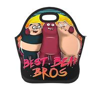 AFBQOPL Bolsas de almuerzo We Bare Anime Bears, bolsa de almuerzo aislada, reutilizable, portátil, para exteriores, oficina, picnic, 11 x 11.4 x 5.5 pulgadas