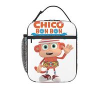 AFBQOPL Chico Anime Bon Bon - Lonchera térmica reutilizable portátil para exteriores, oficina, picnic, 25,4 x 10,2 x 20,3 cm