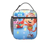 AFBQOPL Chico Anime Bon Bon - Lonchera térmica reutilizable portátil para exteriores, oficina, picnic, 25,4 x 10,2 x 20,3 cm