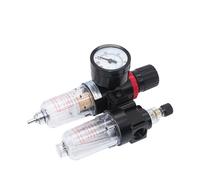 AFC2000 1/4 Compresor de aire separador de agua aceite filtro regulador trampa aerógrafo válvula reductora de presión (AFC2000)