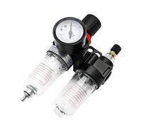 AFC2000 AFR2000 + AL2000 G1/4 Air Compressor Oil and water Separator air filter is used to reduct the pressure valve Regulator (PC 4mm Fitting)