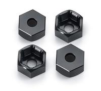 AFCAHEH 4 adaptadores de Cubo de Rueda Hexagonal de aleación de Aluminio de 5 mm a 7 mm for conversión de SCX24 a WPL D12 1/10 RC, Piezas de actualización de Coche y camión(4Pcs)