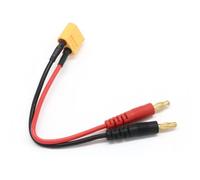 AFCAHEH Cable de Carga de 20 cm XT30 XT60 XT90 con Conector T a Conector Banana de 4,0 mm, Cable de Silicona de 14 AWG for batería Lipo.(4.0 to XT60)