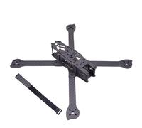 AFCAHEH Marco FPV Freestyle de Fibra de Carbono 3K XL5 V2 232 mm XL6 283 mm XL7 294 mm XL8 360 mm True X 5 6 7 8 9 Pulgadas con Brazo de 4 mm y Kit de Carreras(XL6 283mm Frame Kit)