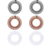 AFCJLTO 6 Pcs Peines de Estiramiento Circular Completo, el Plastico Peine de Pelo del Estiramiento, Peines Circulares Flexibles a la Moda en Plástico de, Se utiliza para arreglar el cabello