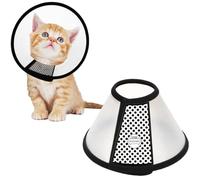 AFCJLTO Collar Isabelino Protector, Ajustable Cono Mascotas Protector Heridas, Collar para Mascotas Collarín Adecuado Adatto a gattini di 1-2 MESI di età.(Circunferencia del Cuello: 10-15cm)