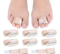 AFCJLTO Corrector de Dedo Martillo, 8 pcs Férulas de Pie para Corregir Dedos Fracturados, Torcidos y Superpuestos, Incluye Vendajes Acolchados para Mayor Comodidad, ¡Mejora la Apariencia de tus Pies!