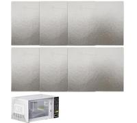 AFCJLTO Juego de 6 placas de mica universales para microondas - Repuestos de accesorios de reparación para hogar, cocina, oficina y comedor, Reemplazo de placa de mica para microondas fácil y práctico