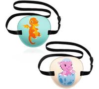 AFCJLTO Parches Oculares para Niños - Kit de 2 Parches Ajustables con Hebilla para Corrección Visual y Terapia de Ojo Vago - Cubiertas de Ojos para Gafas Infantiles y Oclusión Ocular