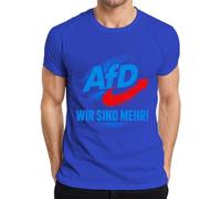 AFD Wir sind mehr Deutschland Statement - Camiseta para hombre, azul, S