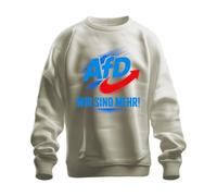 AfD Wir sind mehr Deutschland Statement Sweatshirt Pullover, Natur, S
