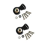 AFDHGS 2 piezas servo ahorrador de aluminio de 18 mm para stock de plástico 25T engranaje de salida ajustable Hi-Torque Servo Arm piezas de actualización negro