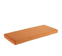 AFEBOO Cojín para banco de 2/3 plazas para interiores y exteriores, cojín para asiento de columpio, suave, lavable, antideslizante, para patio, cocina, comedor, columpio (color naranja, 60 x 55 x 5
