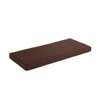 AFEBOO Cojín para banco de 2/3 plazas para interiores y exteriores, cojín para asiento de columpio, suave, lavable, antideslizante, para patio, cocina, comedor, columpio (marrón oscuro, 85 x 35 x 5