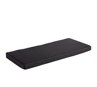 AFEBOO Cojín para banco de 2/3 plazas para interiores y exteriores, cojín para asiento de columpio, suave, lavable, antideslizante, para patio, cocina, comedor, banco o columpio, color negro (90 x 50