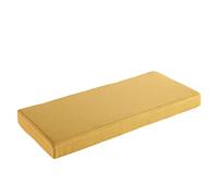 AFEBOO Cojín para banco de 2/3 plazas para interiores y exteriores, cojín para asiento de columpio, suave, lavable, antideslizante, para patio, cocina, comedor, columpio (amarillo, 140 x 40 x 5 cm)