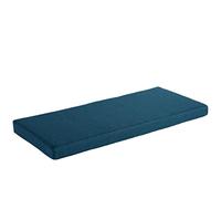AFEBOO Cojín para banco de 2/3 plazas para interiores y exteriores, cojín para asiento de columpio, suave, lavable, antideslizante, para patio, cocina, comedor, banco o columpio, color azul marino,