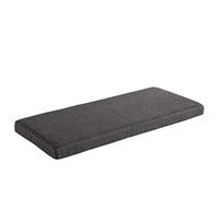 AFEBOO Cojín para banco de 2/3 plazas para interiores y exteriores, cojín para asiento de columpio, suave, lavable, antideslizante, para patio, cocina, comedor, columpio (gris oscuro, 120 x 35 x 5 cm)