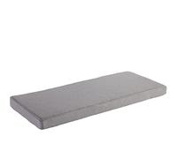 AFEBOO Cojín para banco de 2/3 plazas para interiores y exteriores, cojín para asiento de columpio, suave, lavable, antideslizante, para patio, cocina, comedor, columpio (gris claro, 140 x 45 x 5 cm)
