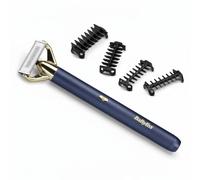 Afeitadora BaByliss Super-X Metal X-Blade inalámbrica azul titanio carga rápida