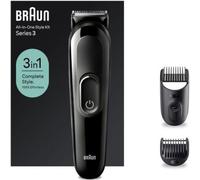 Cortadora de pelo Braun SK2400 Recargable 3 en 1 Negro Cuchillas Ultraafiladas