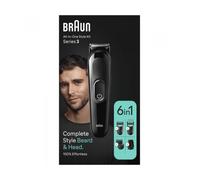 Afeitadora braun all in one 6 en 1 style kit series 3 mgk3410/ con batería/ 6 accesorios