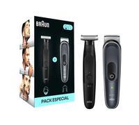 Afeitadora Braun Bodygroomer B560 + Recortadora XT3100 Pack 2 en 1 Inalámbrico Waterproof