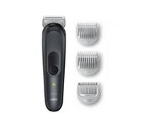 Afeitadora Corporal Braun BG3350 Inalambrica Corte 0.5-5mm 3 Peines Fijos Recargable Negro/Gris