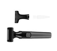 Afeitadora Corporal Eléctrica para Mujer, Negra | Abs, Batería Aa 1,5 V, 1,2 W, Portátil para Viaje, para Brazos y Cintura